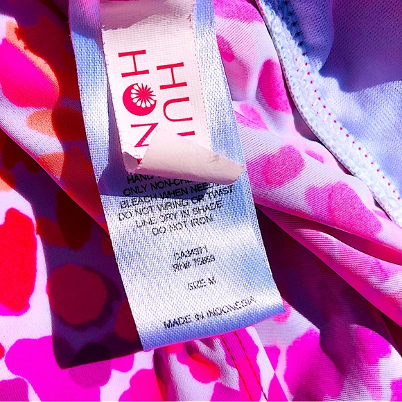 Hula Honey Women’s Swimsuit Bathing Suit Bikini Tankini Top Bright Animal Print - Picture 6 of 8